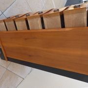 Louis XVI style chest of drawers in wood and cherry veneer