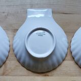 Coquilles Saint Jacques porcelaine blanche Apilco