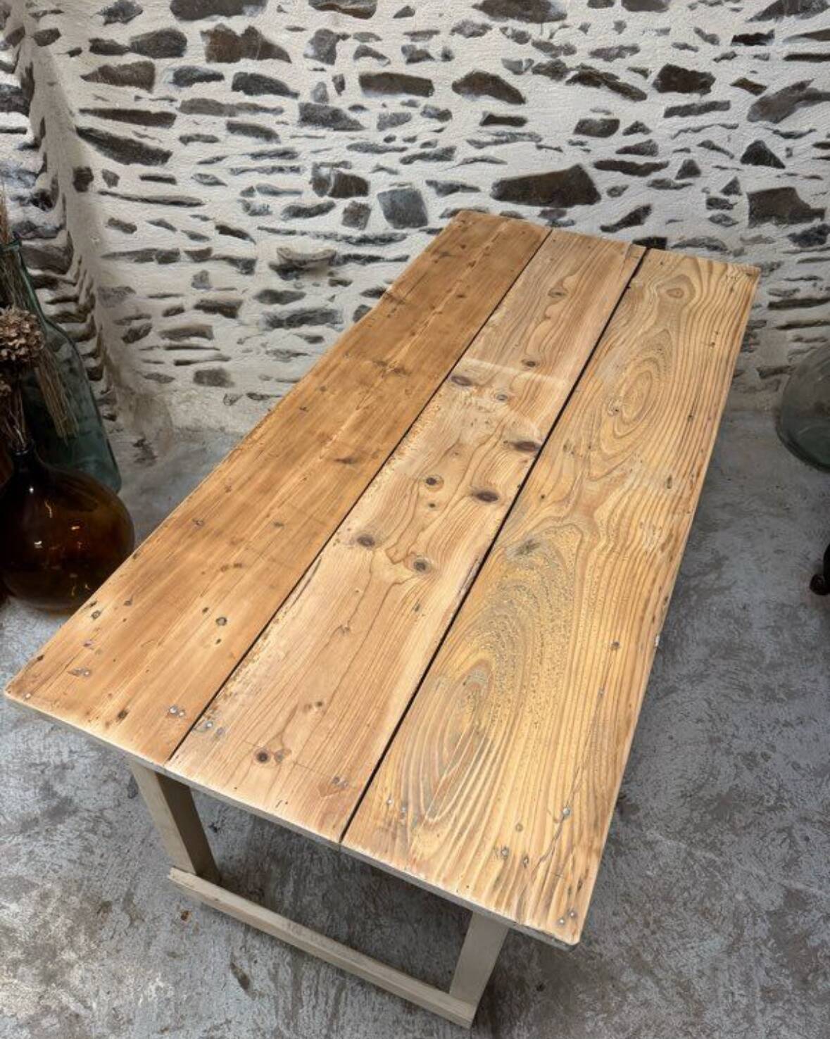 Rustic wooden table