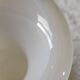 White opaline vase decorated with roses