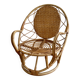 Fauteuil rotin bambou 1960 vintage