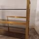 Brass shelf, smoked glass