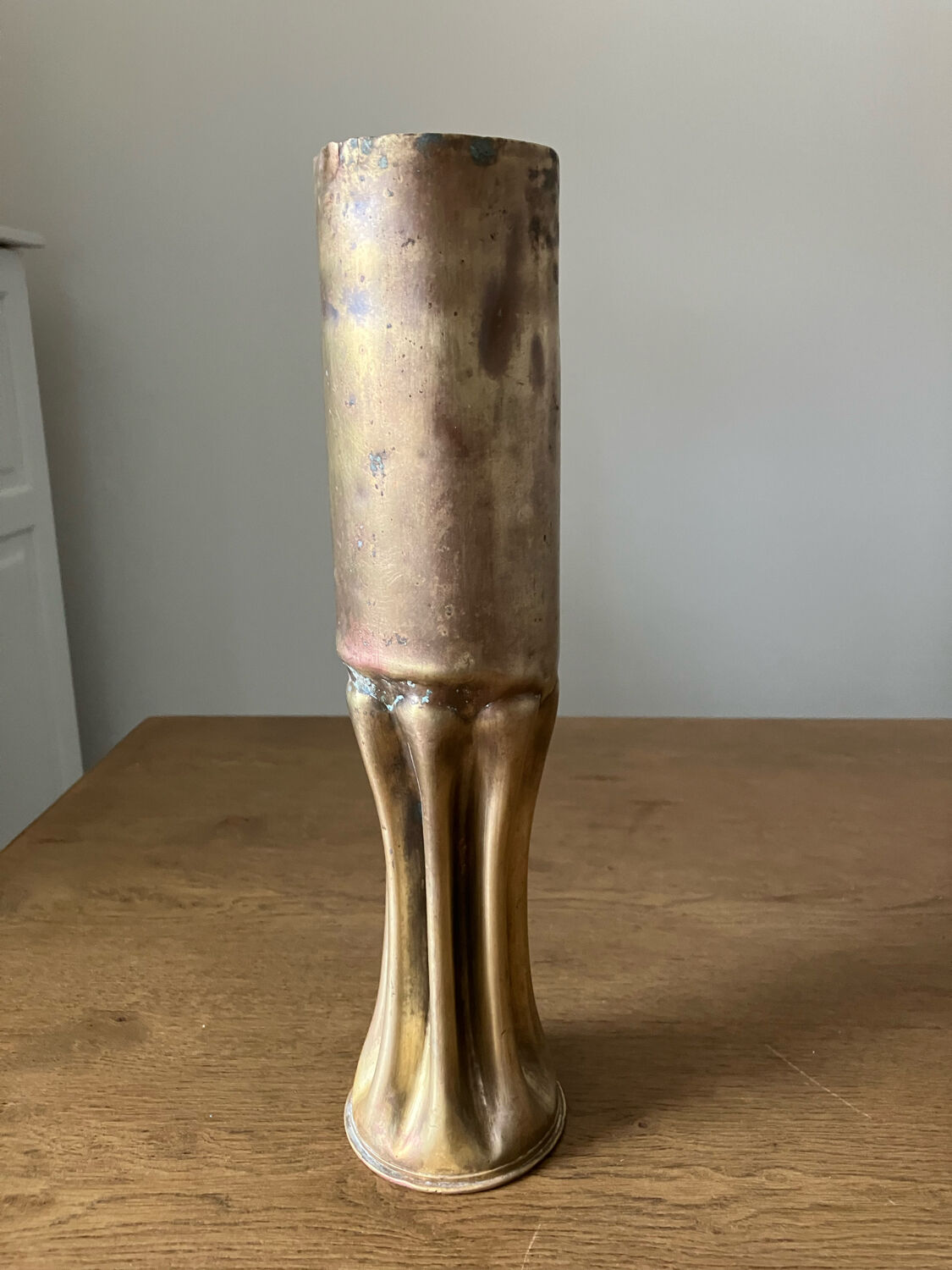 Shell casing vase