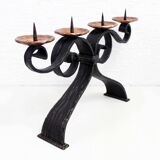 Large iron candlestick with 4 lights