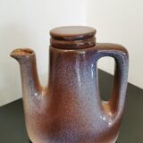 Coffee service 4 cups and under cups of potter signed Stocker