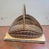 Wicker log basket