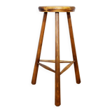 Solid wood bar stool