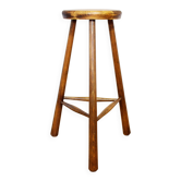 Tabouret de bar en bois massif
