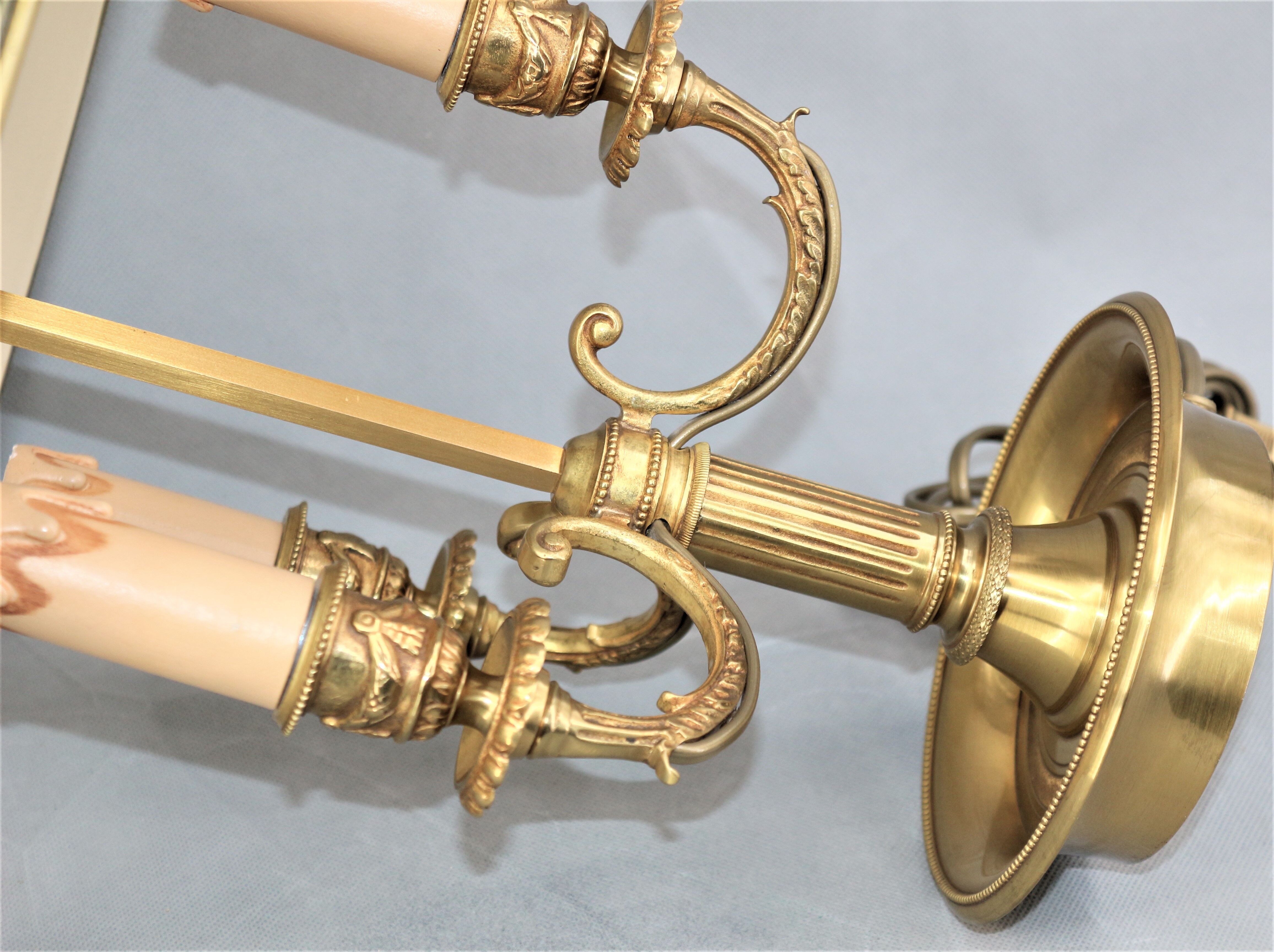 Empire-style solid bronze hot water bottle lamp