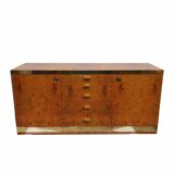 Sideboard in elm and brass burr Willy Rizzo