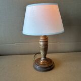 Lampe à poser en bois tourné