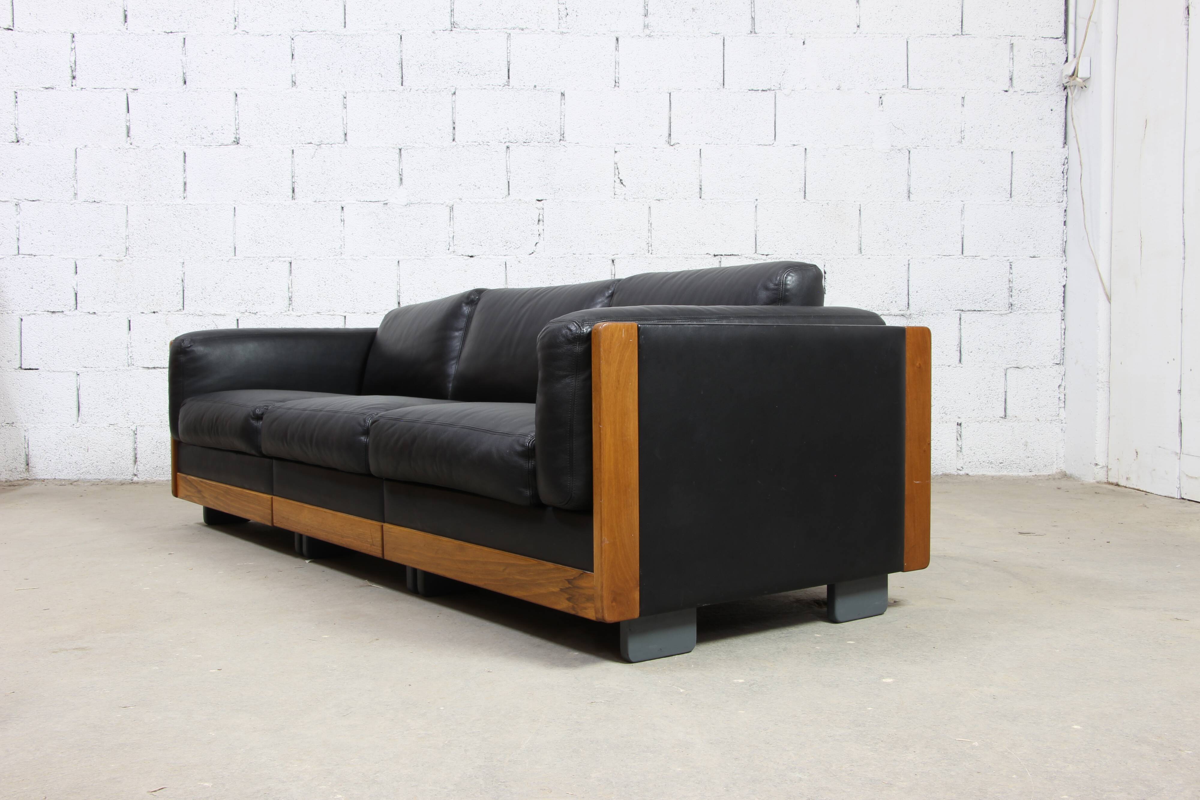 Leather sofa Afra & Tobia Scarpa Cassina