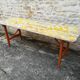 Folding brewery table