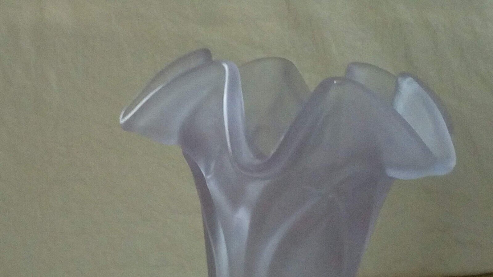 Glass vase mold press frost medallion light parma color