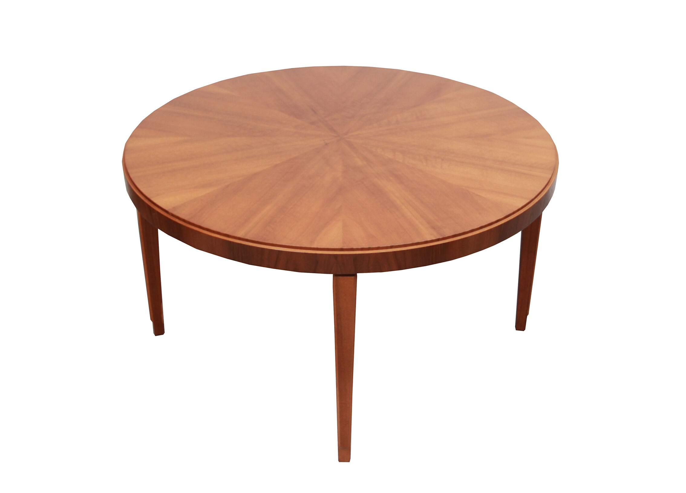 1950s round coffeetable in walnut