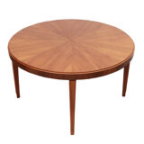 1950s round coffeetable in walnut