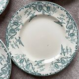 6 Longwy Ironstone Flat Plates, Richelieu Pattern