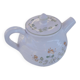 Artisanal glazed terracotta teapot