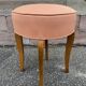 antique Scandinavian ottoman stool 1950