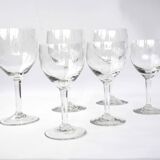 6 verres à pied ciselés