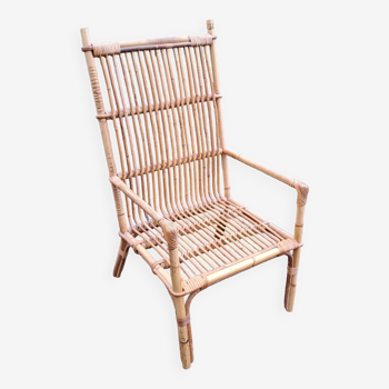 Rattan armchair