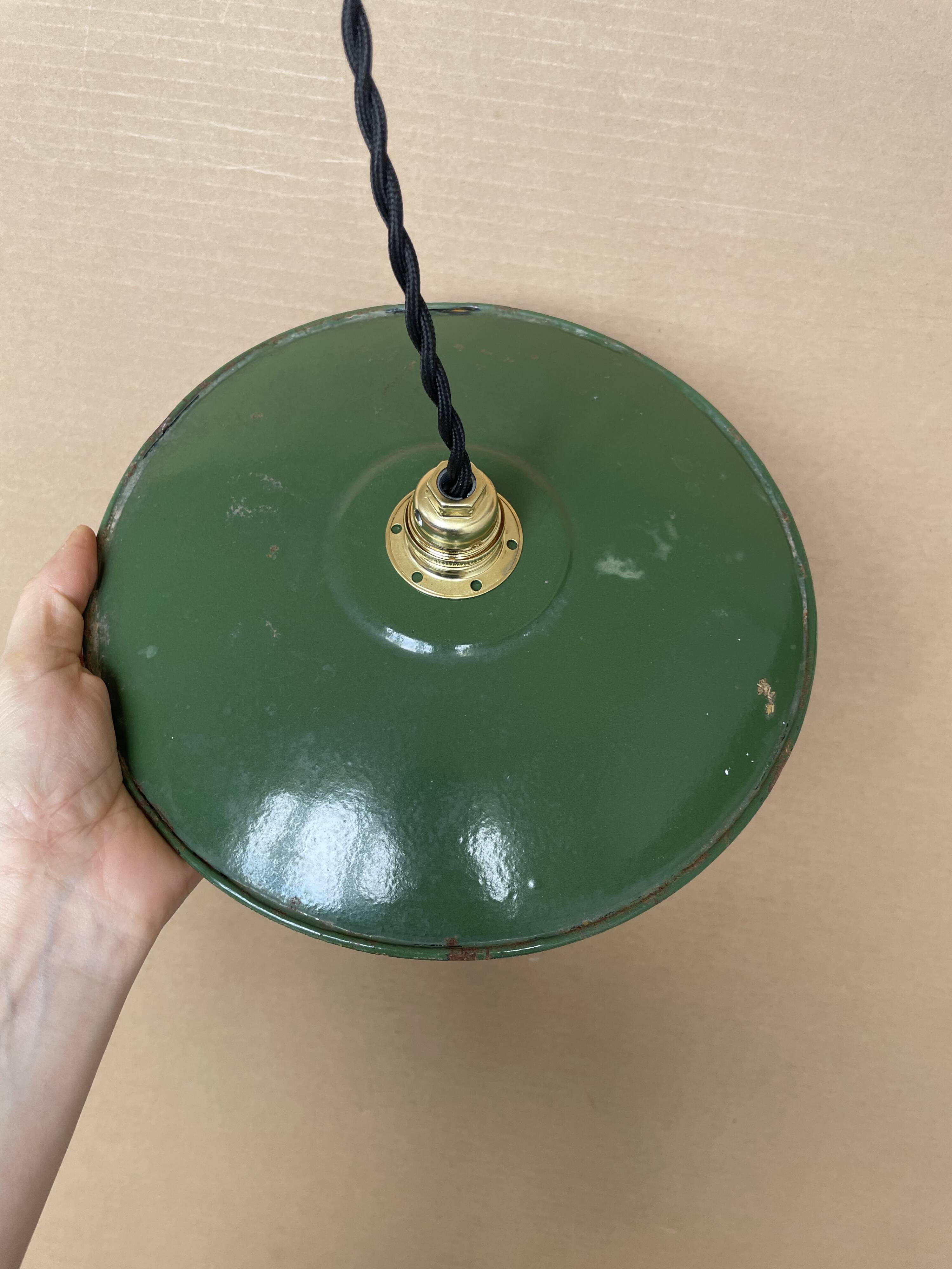 Old industrial pendant light
