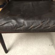 Danish leather and rosewood armchairs for Sibast 70s
