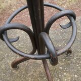 Parrot coat holder in curved wood - Art Nouveau