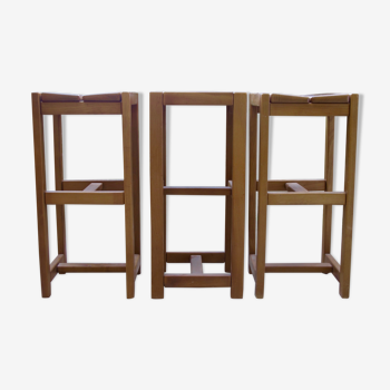 Massive elm bar stools Maison Regain