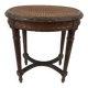 Stool in varnished natural wood Louis XVI style