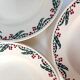 Set of 6 deep plates - Holly Model - HB&M Earthenware - 1900