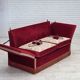 1970s, Danish 2-seater "Spanish" drop arm sofa, furniture velour.