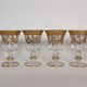 Service 12 glasses decoration engraved gold border