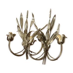 Paire d'appliques gerbes
