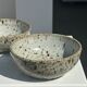 Duo of speckled ceramic bowls