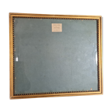 Old beaded frame st. Louis XVI gilded stucco wood