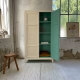 White and green cutter cabinet
