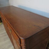 High sideboard in solid oak