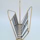 Magazine holder vintage brass wire and scoubidou 1950