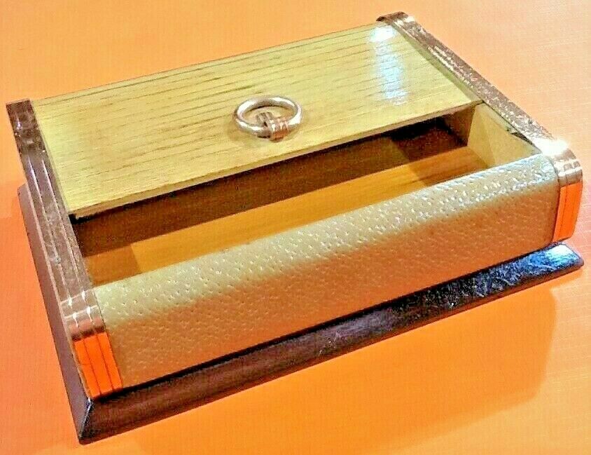 Box art deco curtain box for cigars cigarettes