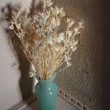 Turquoise blue opaline vase