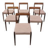 Set of 6 vintage chairs edited by Lubke