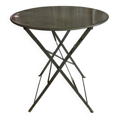 Table fer forgé pliante
