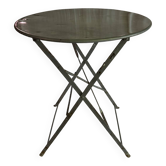 Folding wrought iron table