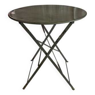 Table fer forgé pliante