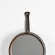 Wrought iron mirror by Léopold Gest, France, circa 1970.