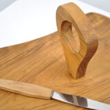 Walnut cheese platter 1970