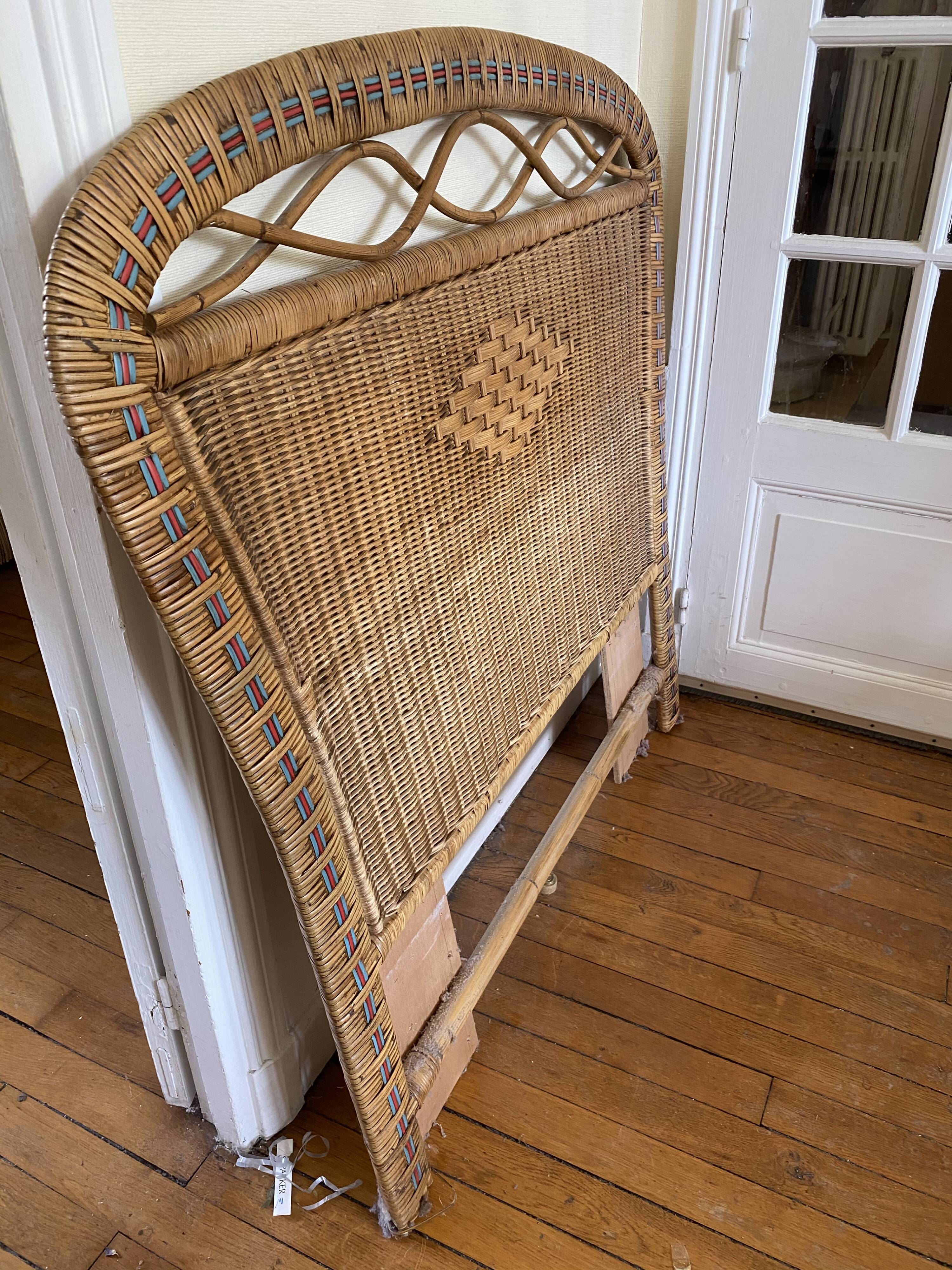 Headboard - wicker chair