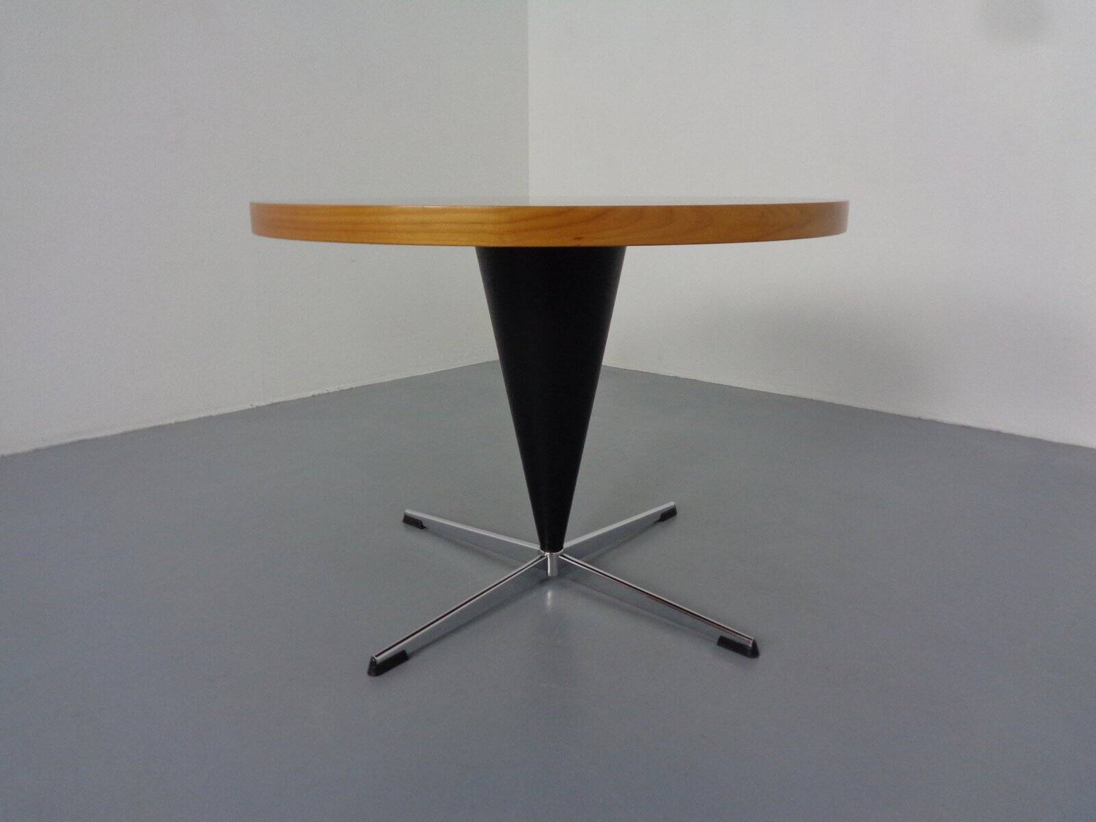 Early Cone Table by Verner Panton for Plus-Linje, 1950s