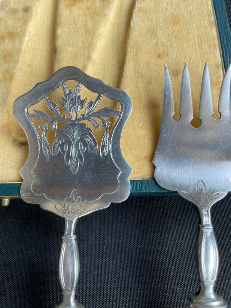 Complete box of cutlery Minerve 1st title Art Nouveau